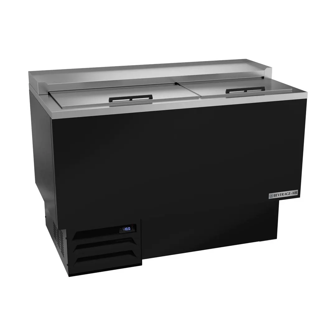 Beverage Air GF48HC-B 48" Black Glass & Plate Chiller, 9.65 cu. ft.