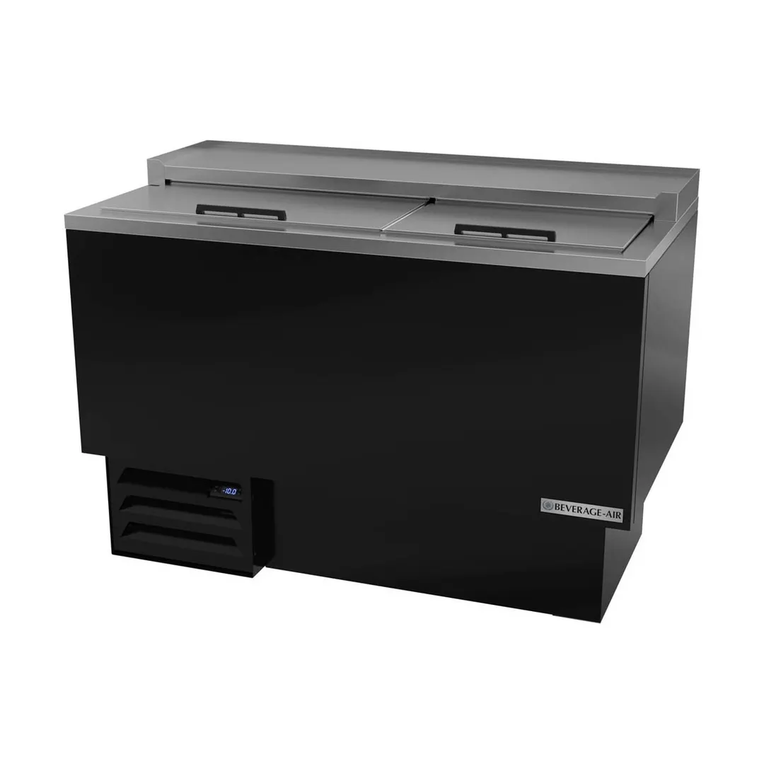 Beverage Air GF48HC-B 48" Black Glass & Plate Chiller, 9.65 cu. ft.