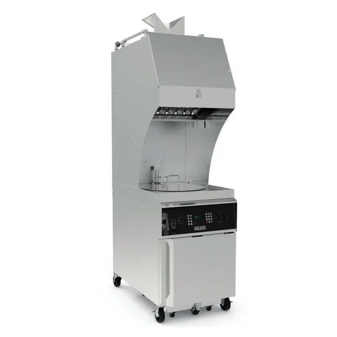 Giles GEF400-VH Ventless Hood Electric Kettle Fryer, 45 lb Oil Capacity