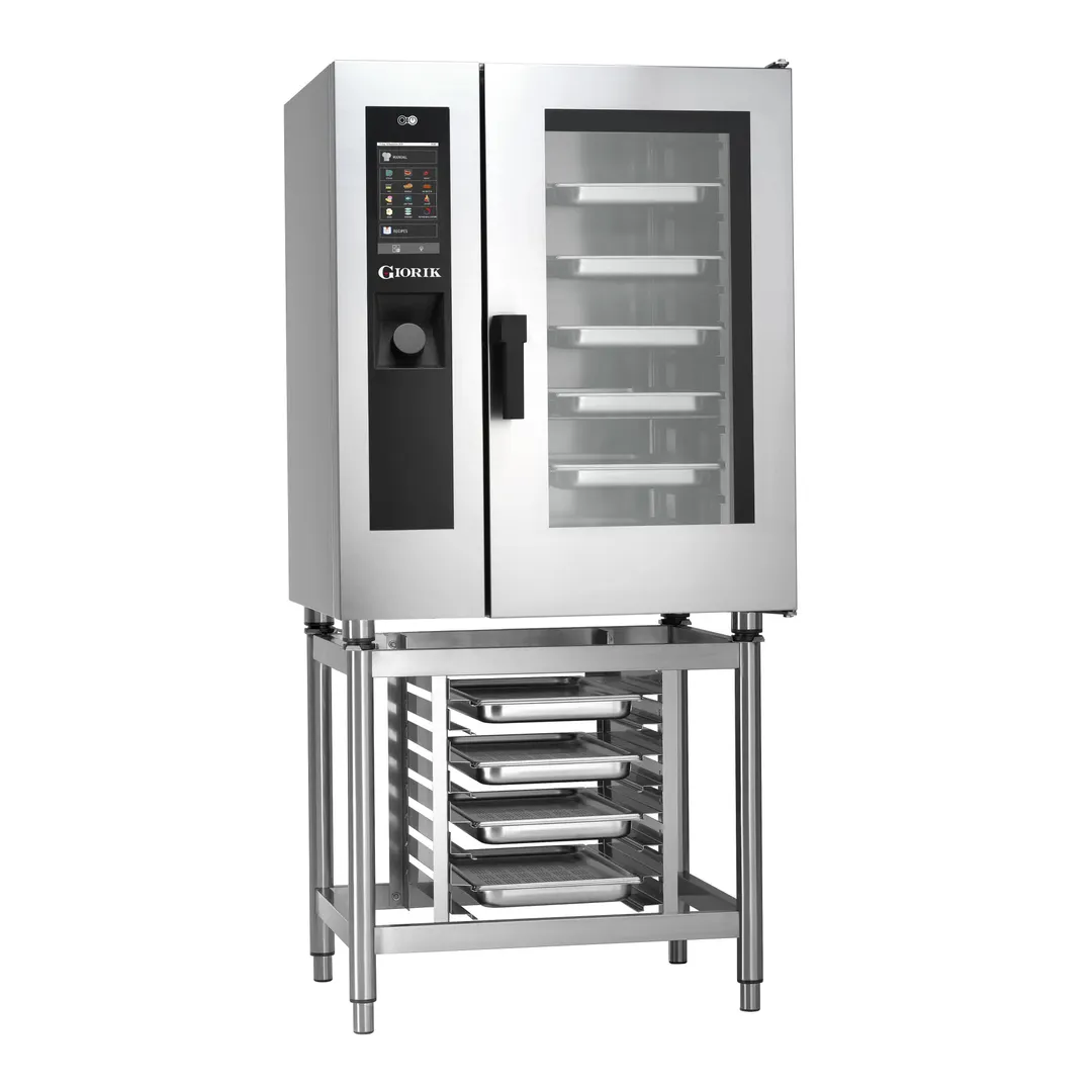 Giorik-US SNHG101W Half Size 10 Pan Natural Gas Combi Oven w/ Touch Control, 65.000 BTU