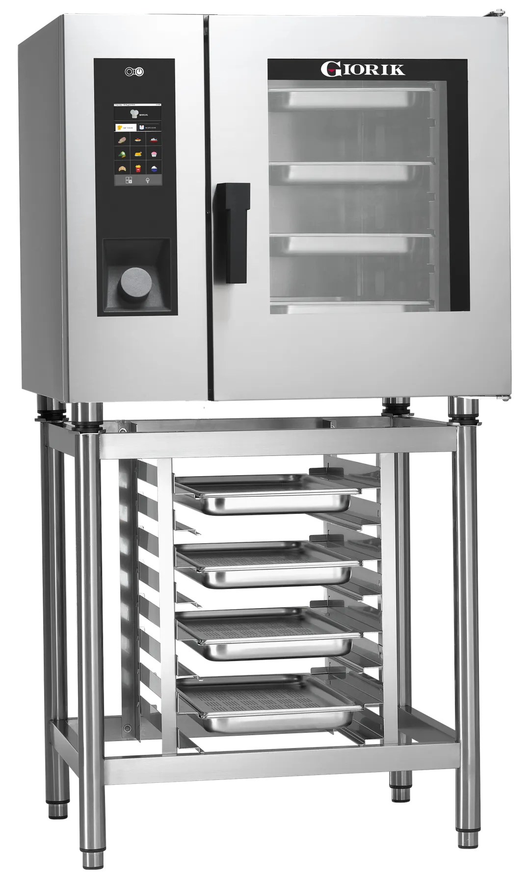 Giorik-US SERG061W_LP Half Size 6 Pan LP Gas Combi Oven w/ Touch Control, Boilerless, 41.000 BTU