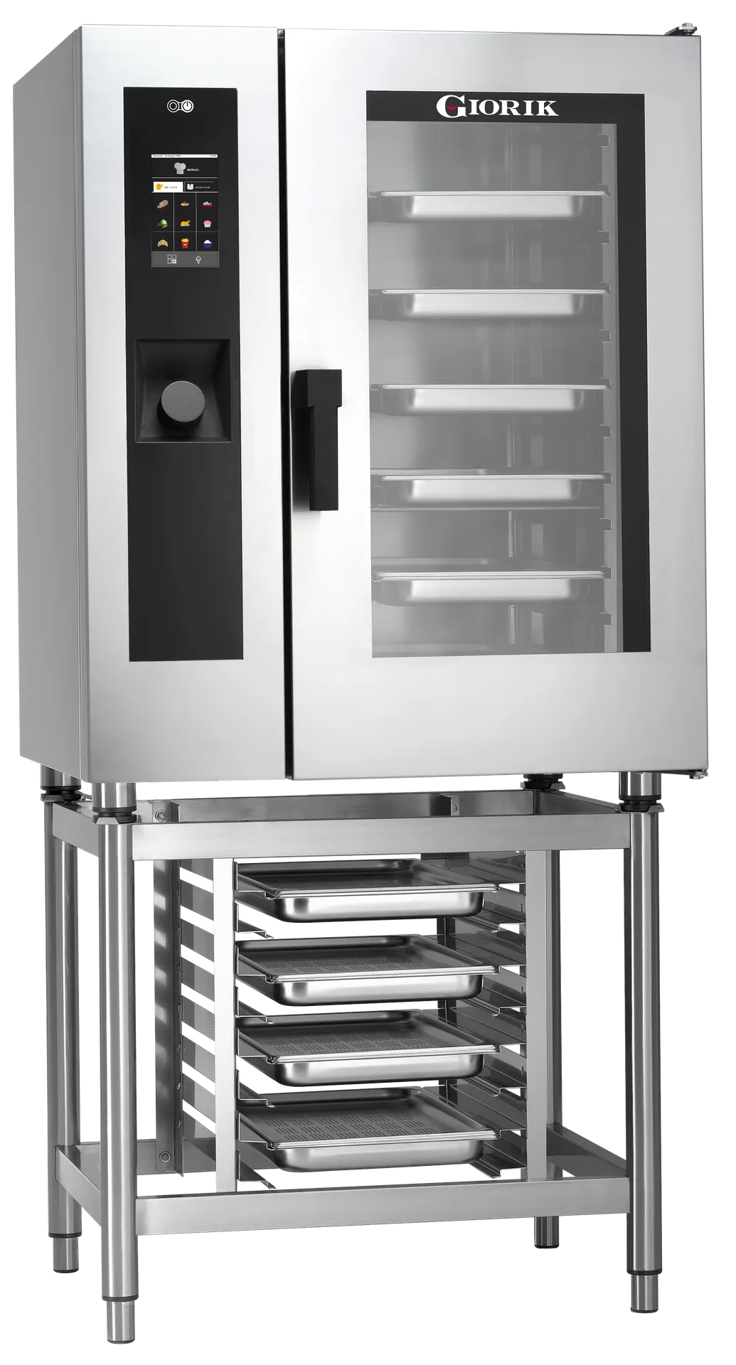 Giorik-US SERG101W Half Size 10 Pan Natural Gas Combi Oven w/ Touch Control, Boilerless, 65.000 BTU