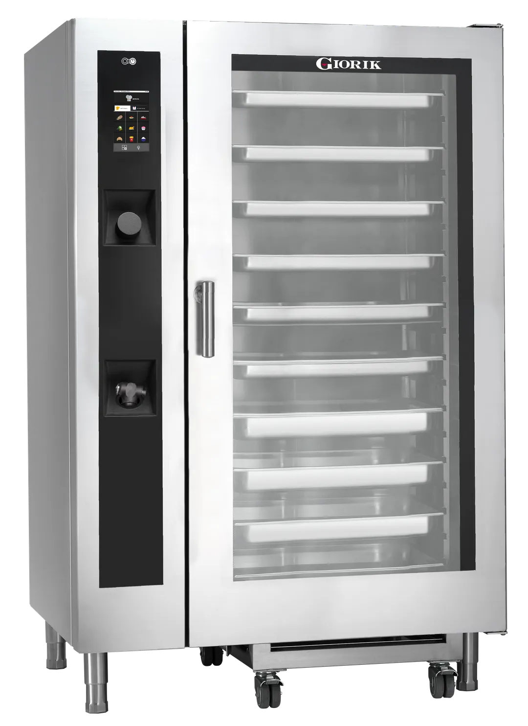 Giorik-US SERG202W Full Size 20 Pan Natural Gas Combi Oven w/ Touch Control, Boilerless, 191.000 BTU