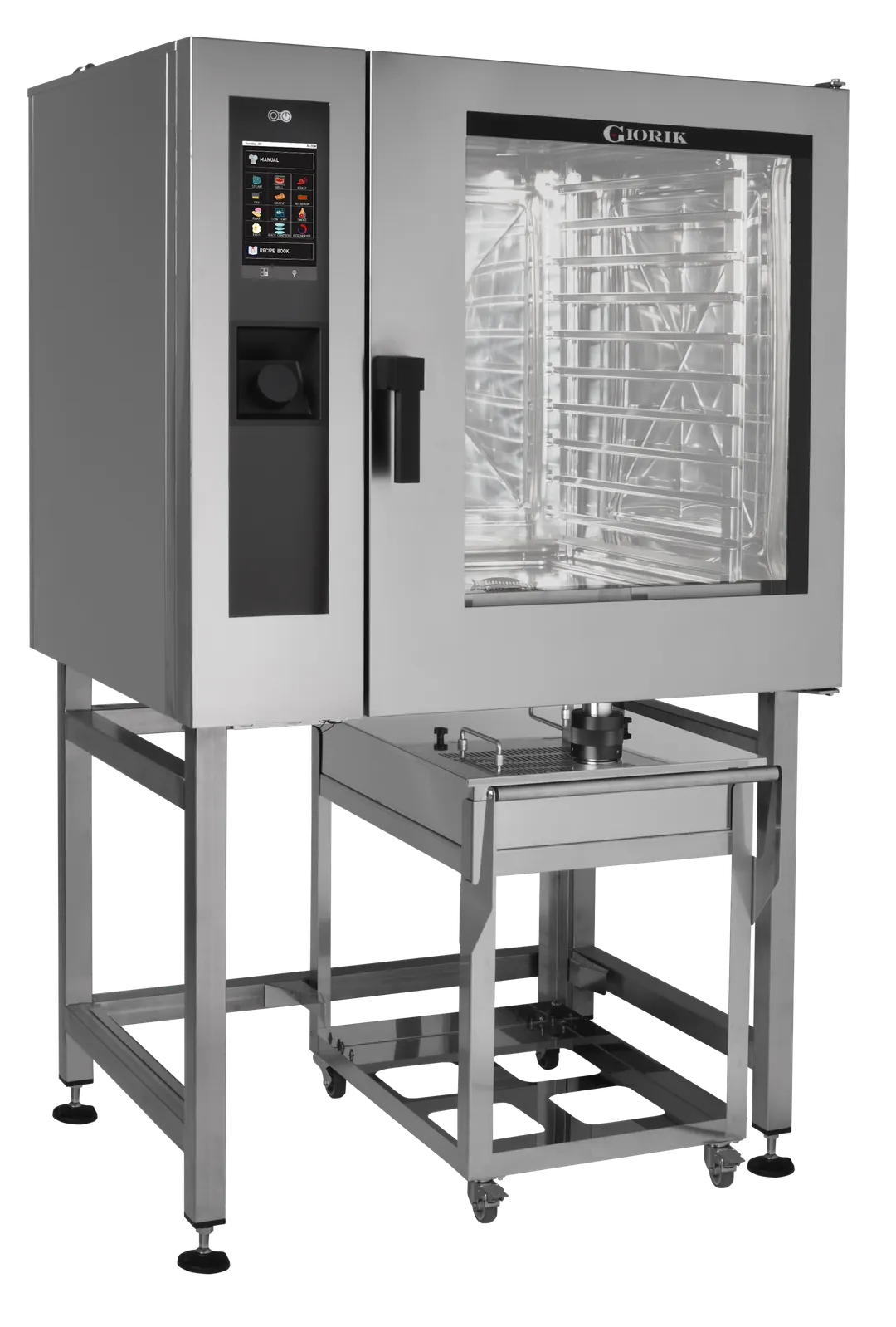 Giorik-US SETG102FW Full Size 10 Pan Natural Gas Combi Oven w/ Programmable Controls, Boilerless, 95.000 BTU
