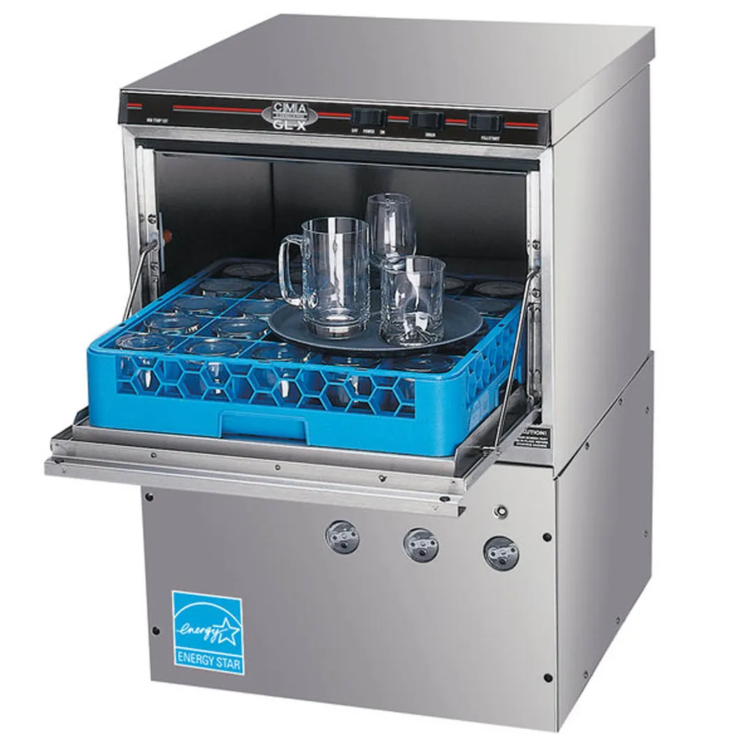 CMA Dishmachines GL-X 24" Door Type Undercounter Glasswasher, Low Temp- 1080 Glass/Hr - 115V