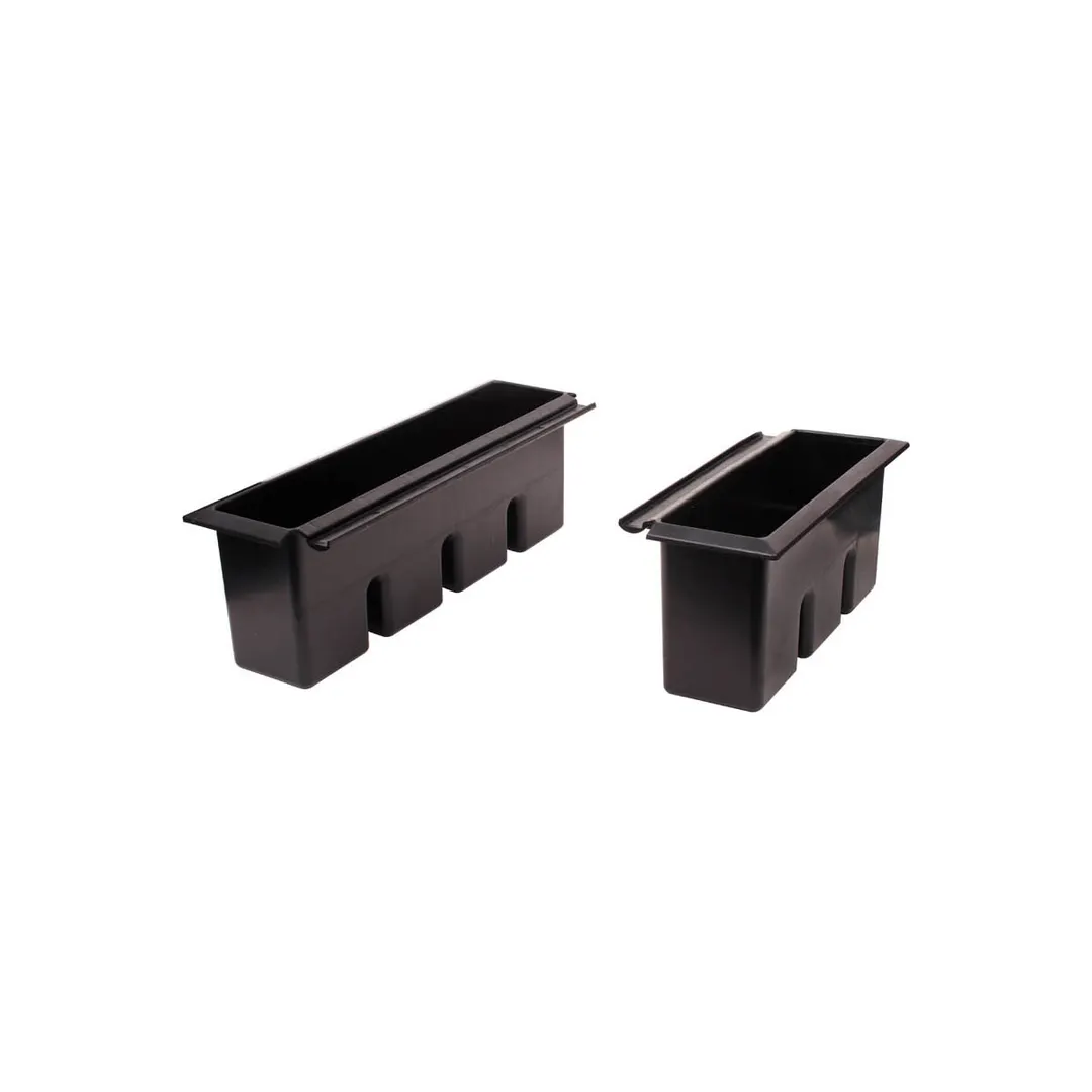 Glastender BW3-N Underbar Bottle Well – 3‑Bottle Capacity, Black ABS Plastic Molded