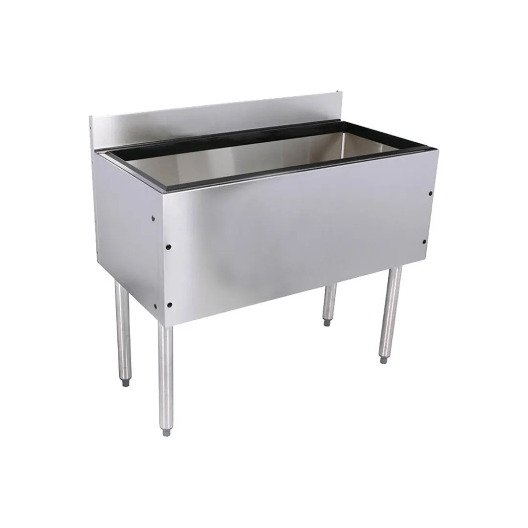 Glastender C-IBB-30 30" Underbar Ice Bin w/ 106 lbs. Capacity, 10" Ice Bin Depth, No Cold Plate
