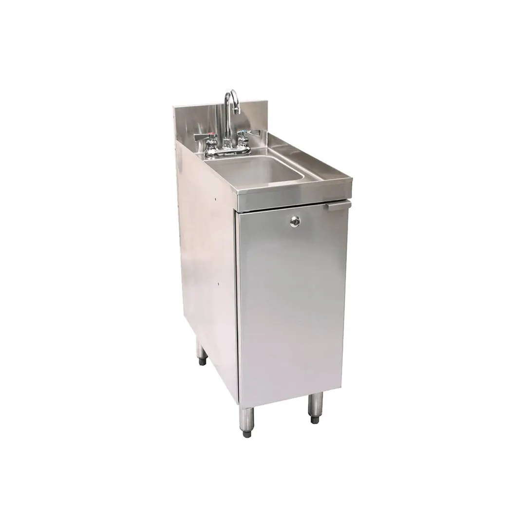 Glastender C-SC-12-LD Choice Sink Cabinet, 12"W X 24"D, Open Front Cabinet
