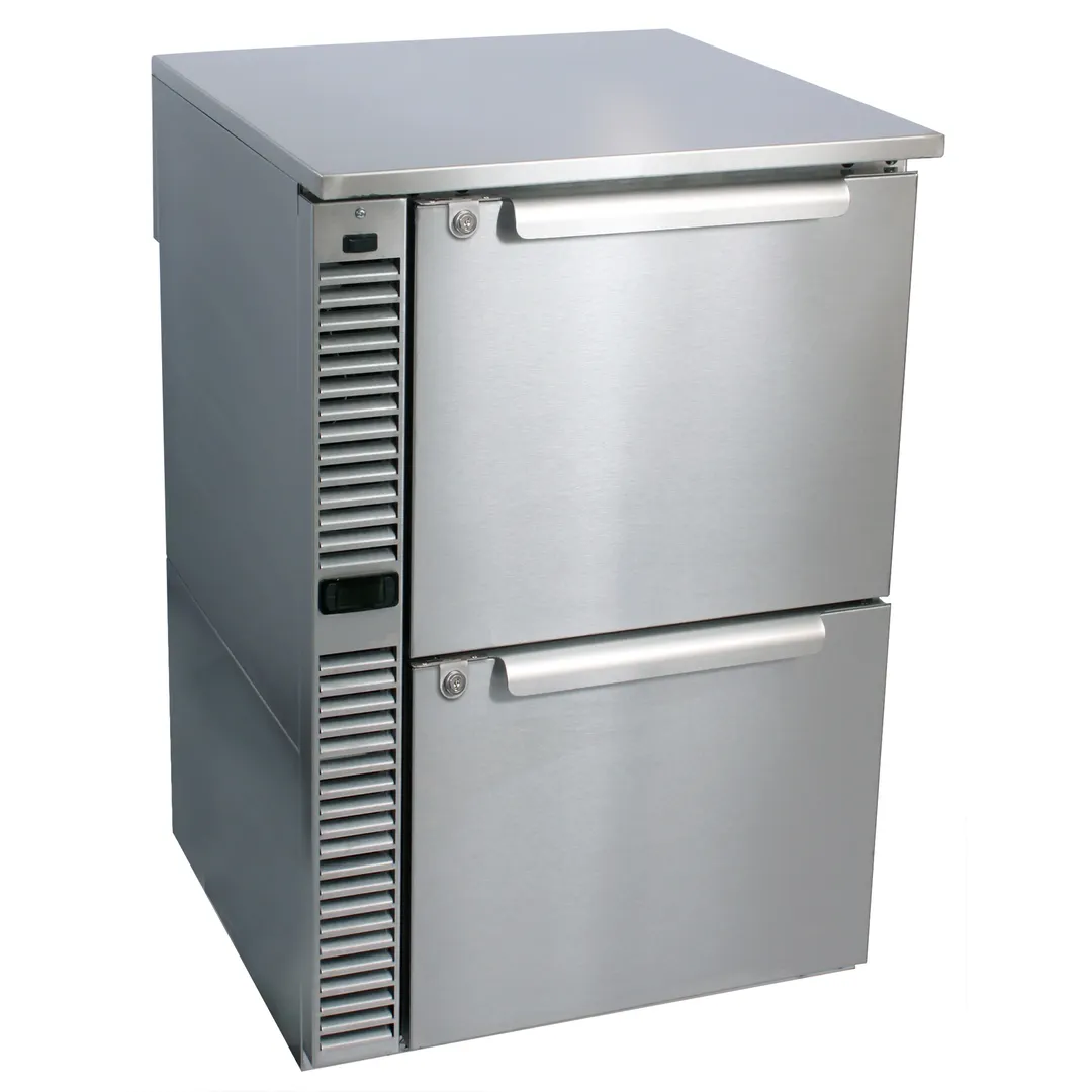 Glastender C1SB24 24" 1 Section Back Bar Refrigerator with Solid Door