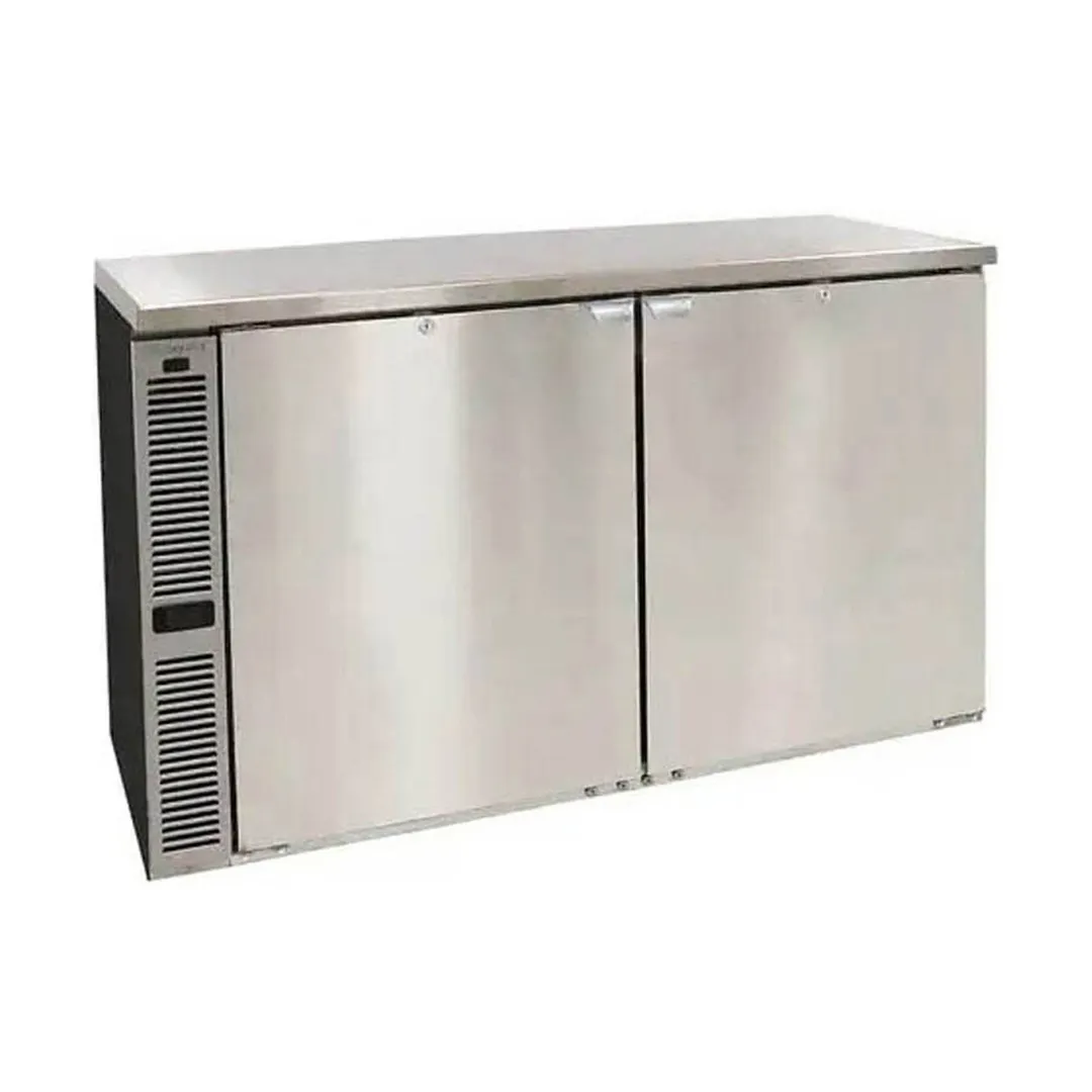 Glastender C1SU48 48" 2-Section Undercounter Refrigerator w/ 2 Solid Doors, 11 cu ft