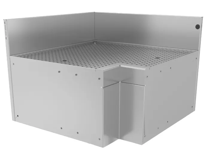 Glastender CILB Underbar Inside L-Shape Corner Drainboard