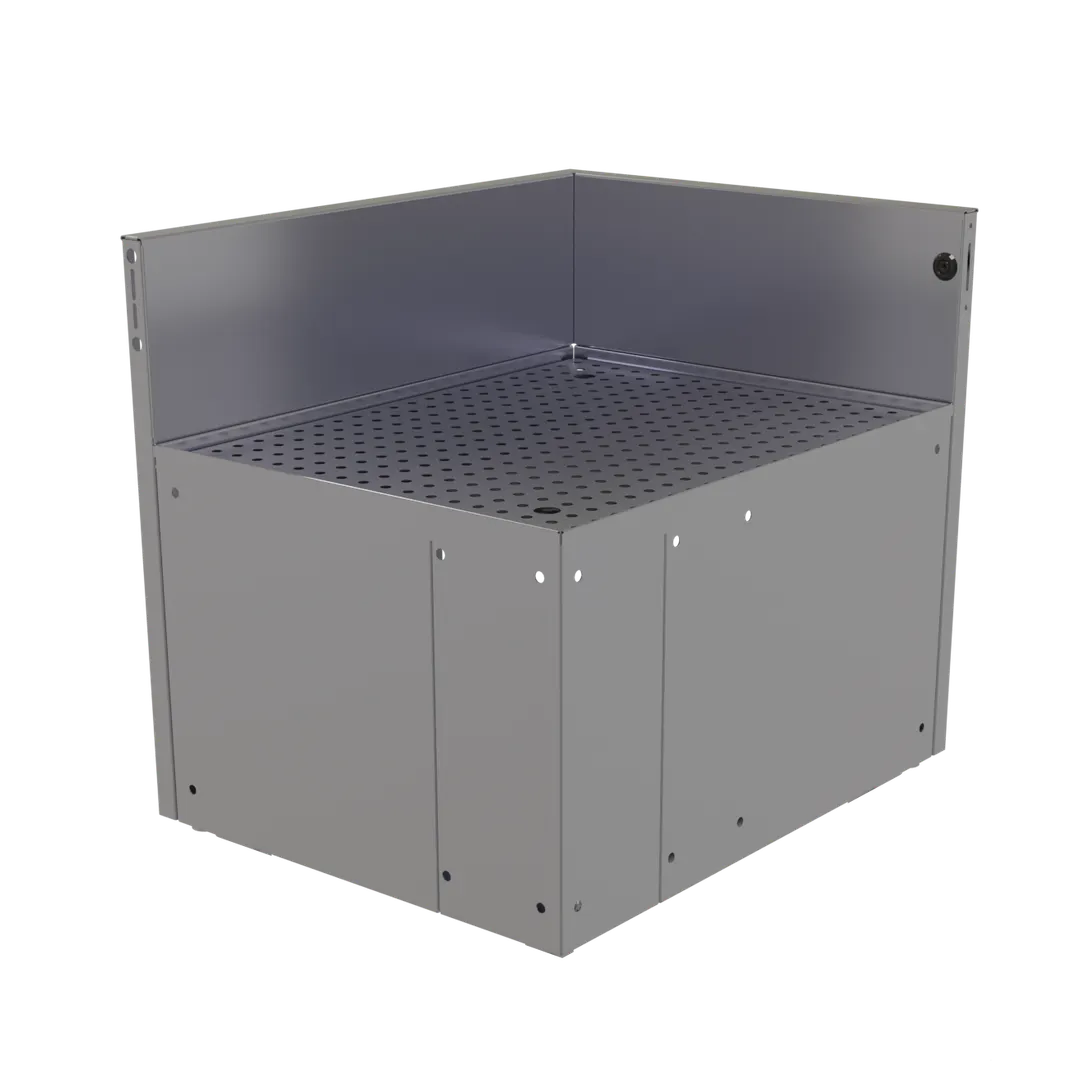 Glastender CIR-19/24R Underbar Inside Rectangle Corner Drainboard