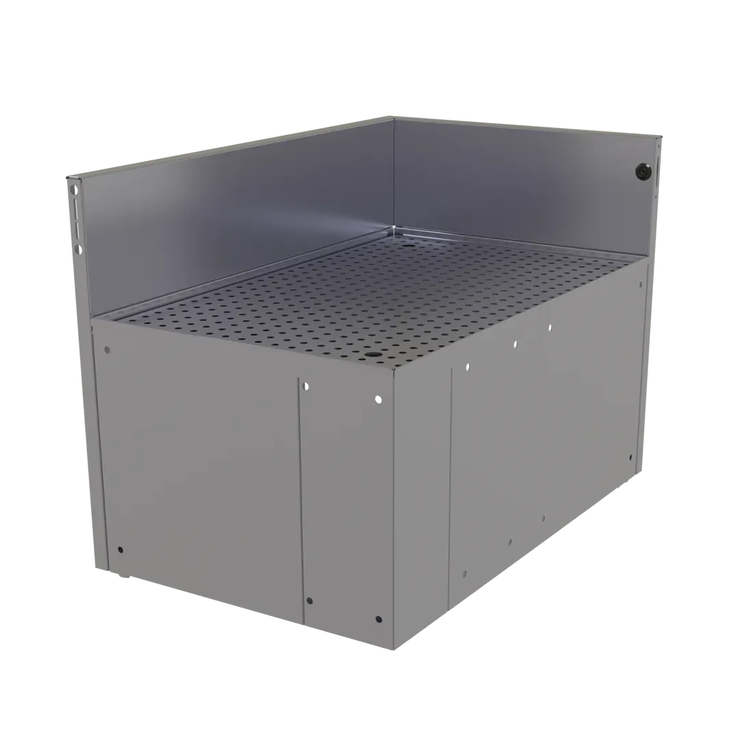 Glastender CIR-19/30R Underbar Inside Rectangle Corner Drainboard