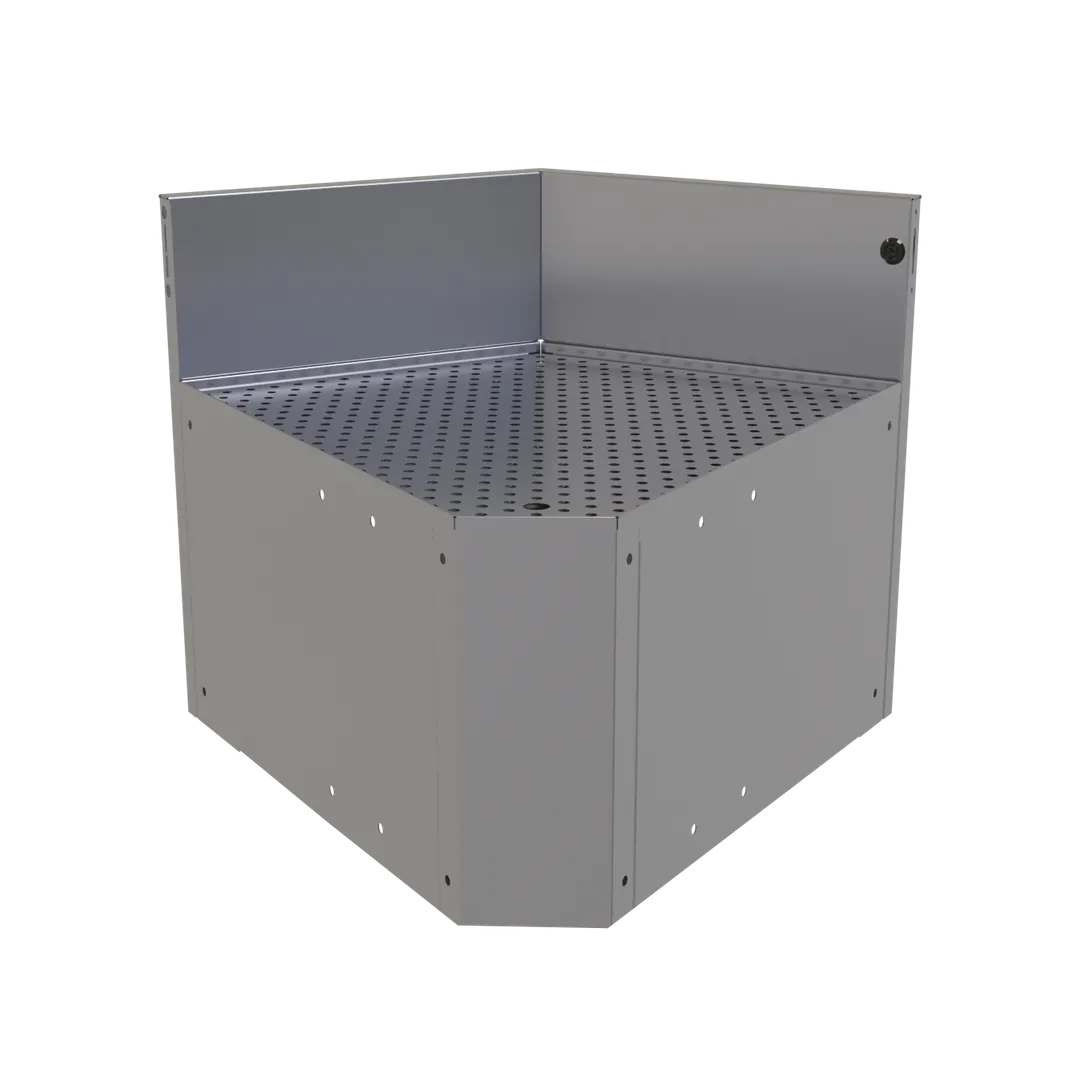 Glastender CIWB-60 Underbar Inside Wedge Corner Drainboard