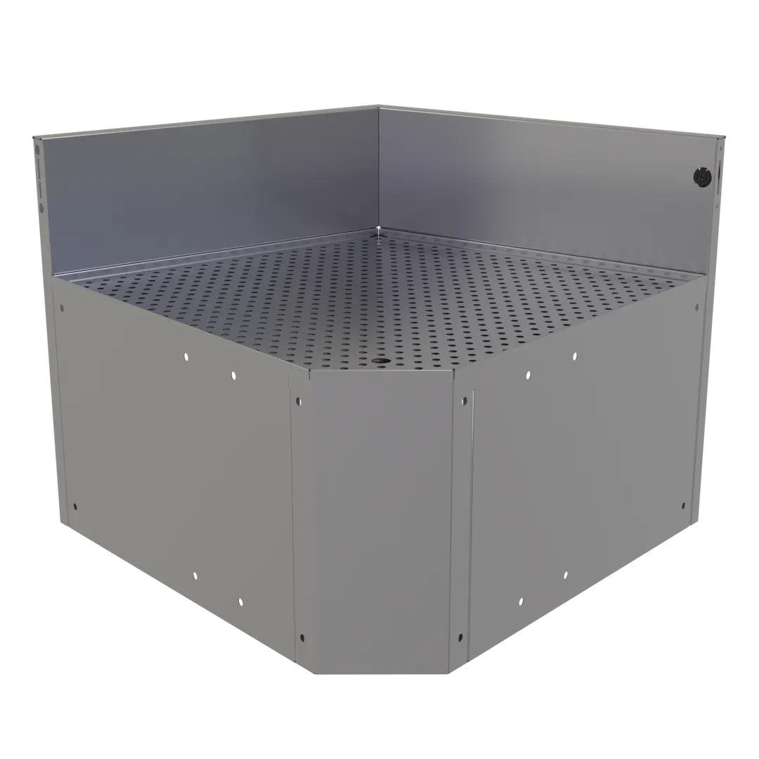 Glastender CIWB-75 Underbar Inside Wedge Corner Drainboard