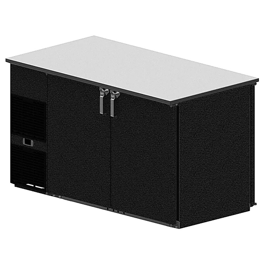 Glastender CP1FL32 32" Pass-Thru Solid Door Back Bar Refrigerator