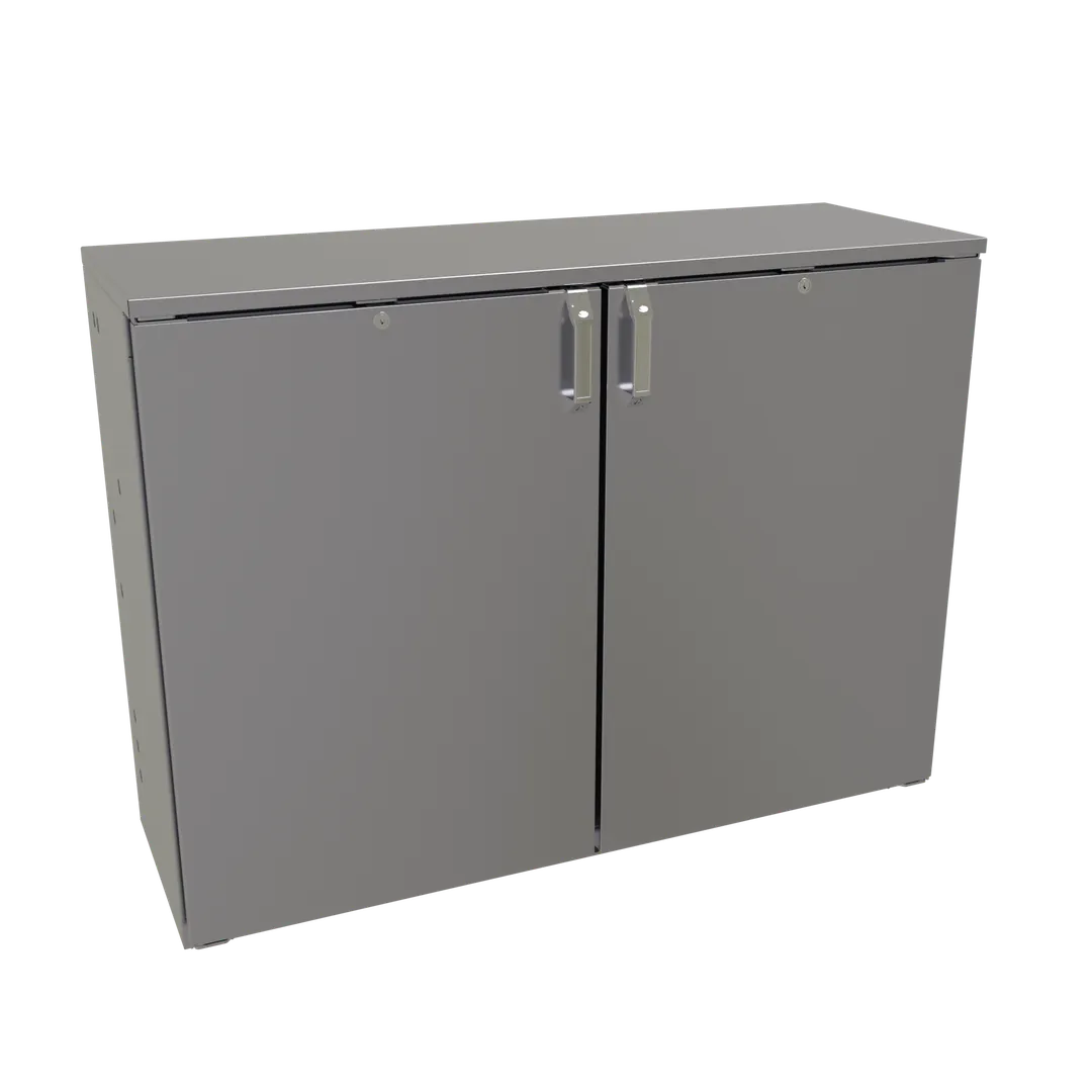 Glastender CS1RB48 – 48" Back Bar Cooler, Black Exterior, Remote Refrigeration, LED Light