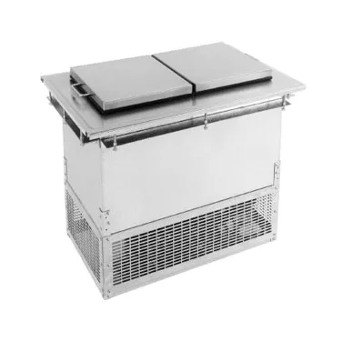 Glastender DI-FR36-FL 28" Drop-In Ice Cream Dipping Cabinet, 6 Gallon, Flip Lid