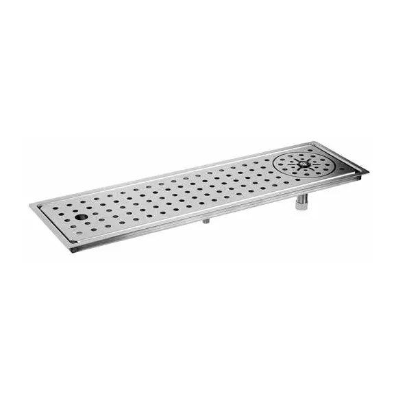 Glastender DI-RF12 Drop-In Rinser Faucet Drain Tray, 12"W, 1/2" Tray Flange