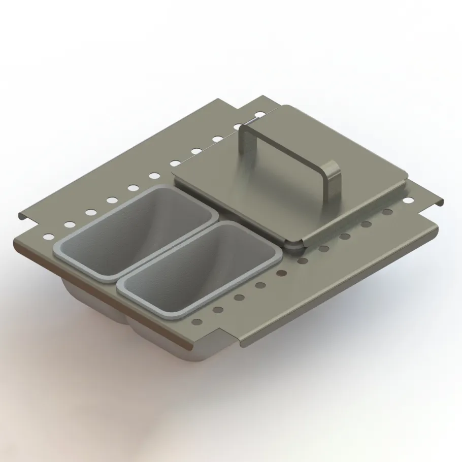 Glastender DICP-12L Drawer Insert Condiment Tray, 12" Door Opening, Side‑Serviced with Four Cups