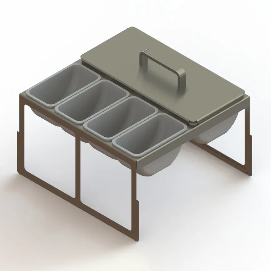 Glastender DICP-16B Drawer Insert - Condiment Organizer, 16" Door Opening, Bar Cooler, Holds 8 Cups