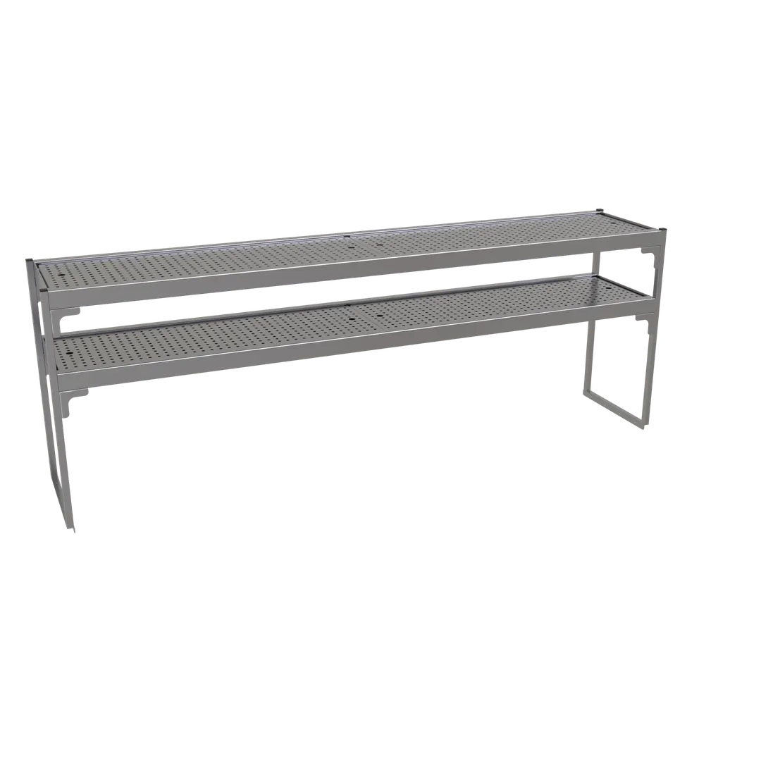 Glastender DOS/SS-78 Double Overshelf, 78"W X 15"D X 27"H