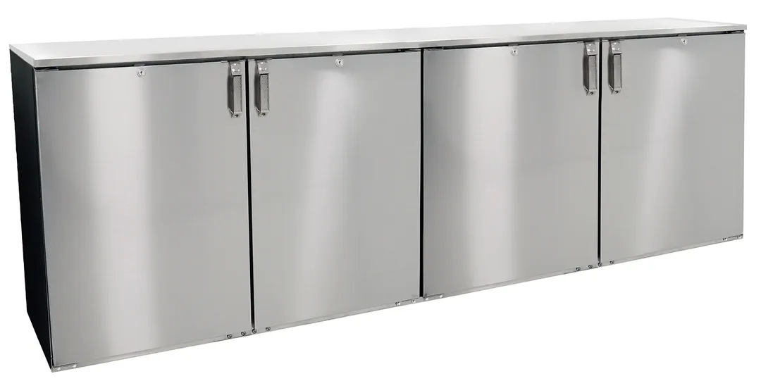 Glastender DS96 96" Four Section Back Bar Dry Storage Cabinet