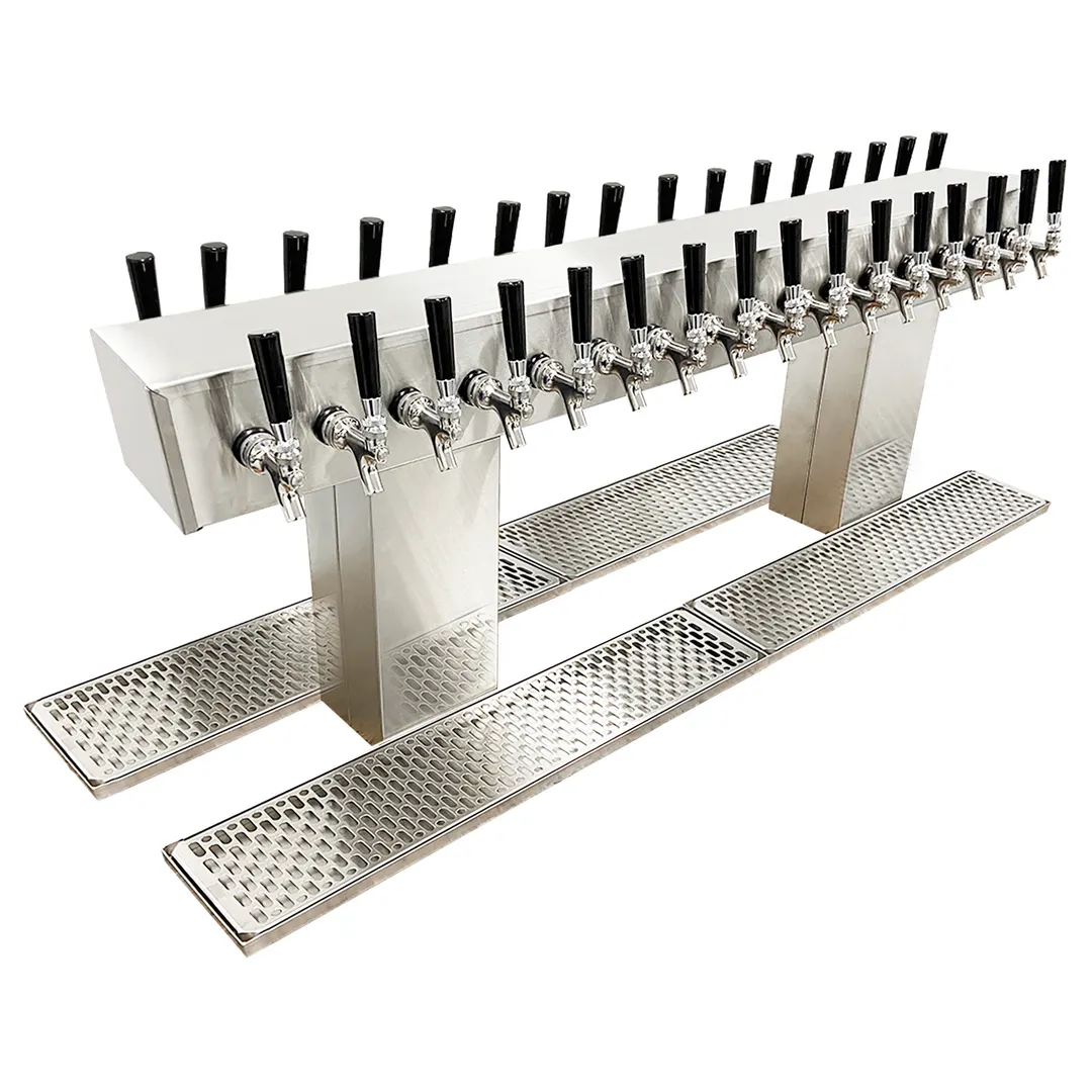 Glastender DT-32-MFR Double-Sided Draft Dispensing Tower w/ (2) 6.75" Tower, 32 Faucets