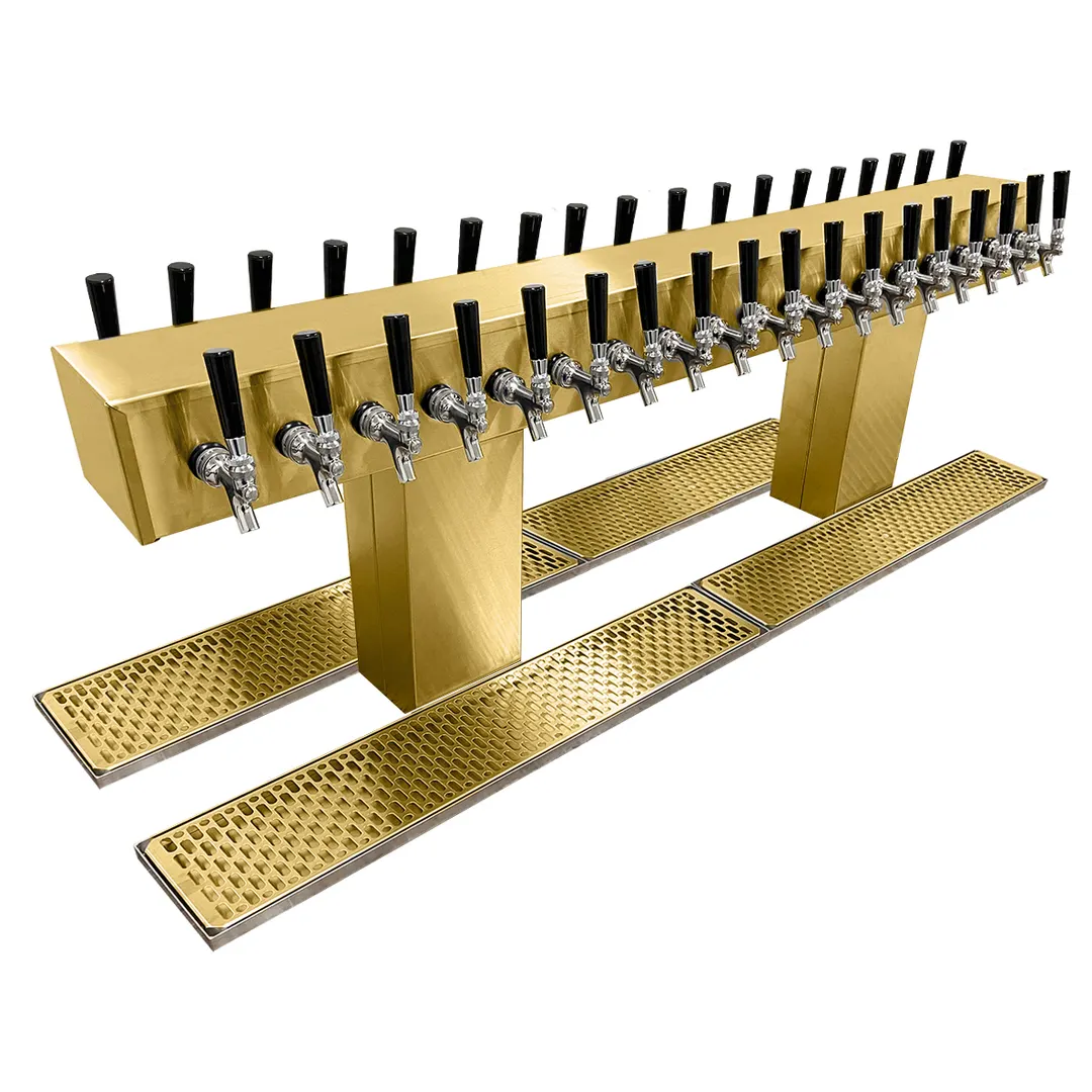 Glastender DT-36-PBR Double-Sided Draft Dispensing Tower w/ (2) 6.75" Tower, 36 Faucets