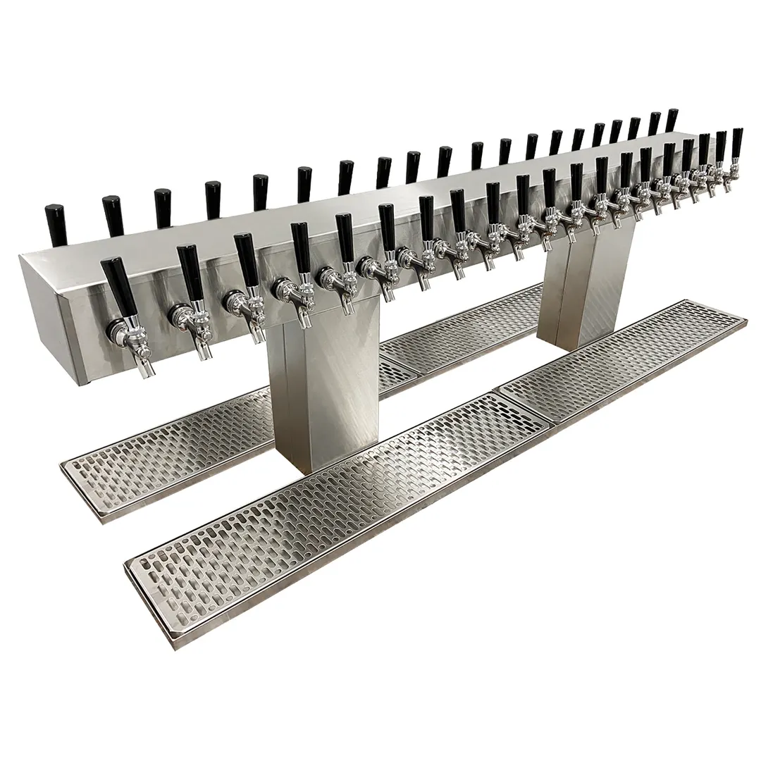 Glastender DT-40-SSR Double-Sided Draft Dispensing Tower w/ (2) 6.75" Tower, 40 Faucets