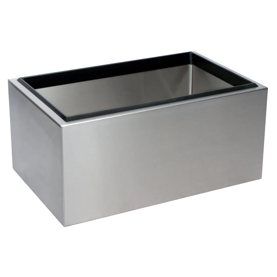 Glastender IB-14X22 Ice Bin, Countertop, 22" W x 14" D x 10" H, 8-3/4" Deep Stainless Liner with ABS Breaker