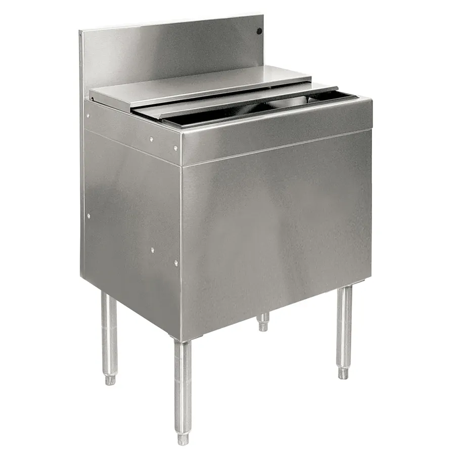 Glastender IBA-42-CP10-ED 42" Extra Deep Underbar Ice Bin w/ 162 lbs., 10-Circuit Cold Plate