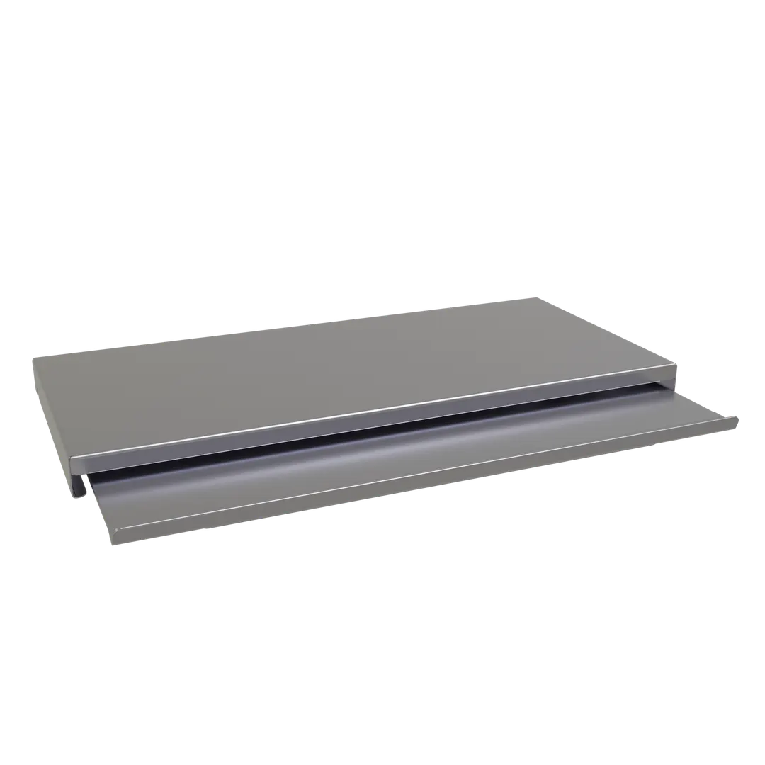 Glastender IBCA-18 Underbar Ice Bin Sliding Cover, 18" Two-Piece Stainless Steel for 19" Ice Bins