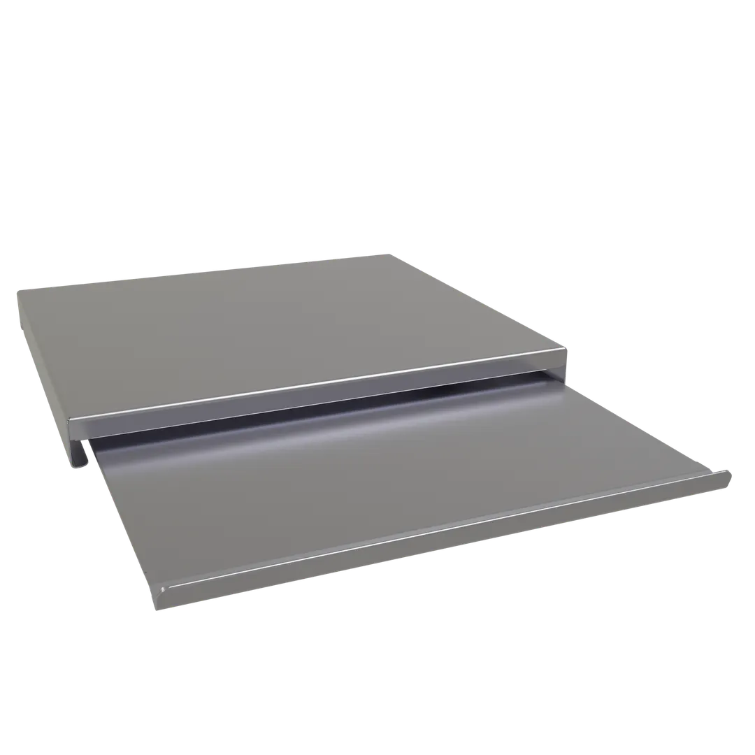 Glastender IBCB-12 Underbar Ice Bin Sliding Cover, 12" Two‑Piece Stainless Steel for 24" Ice Bins