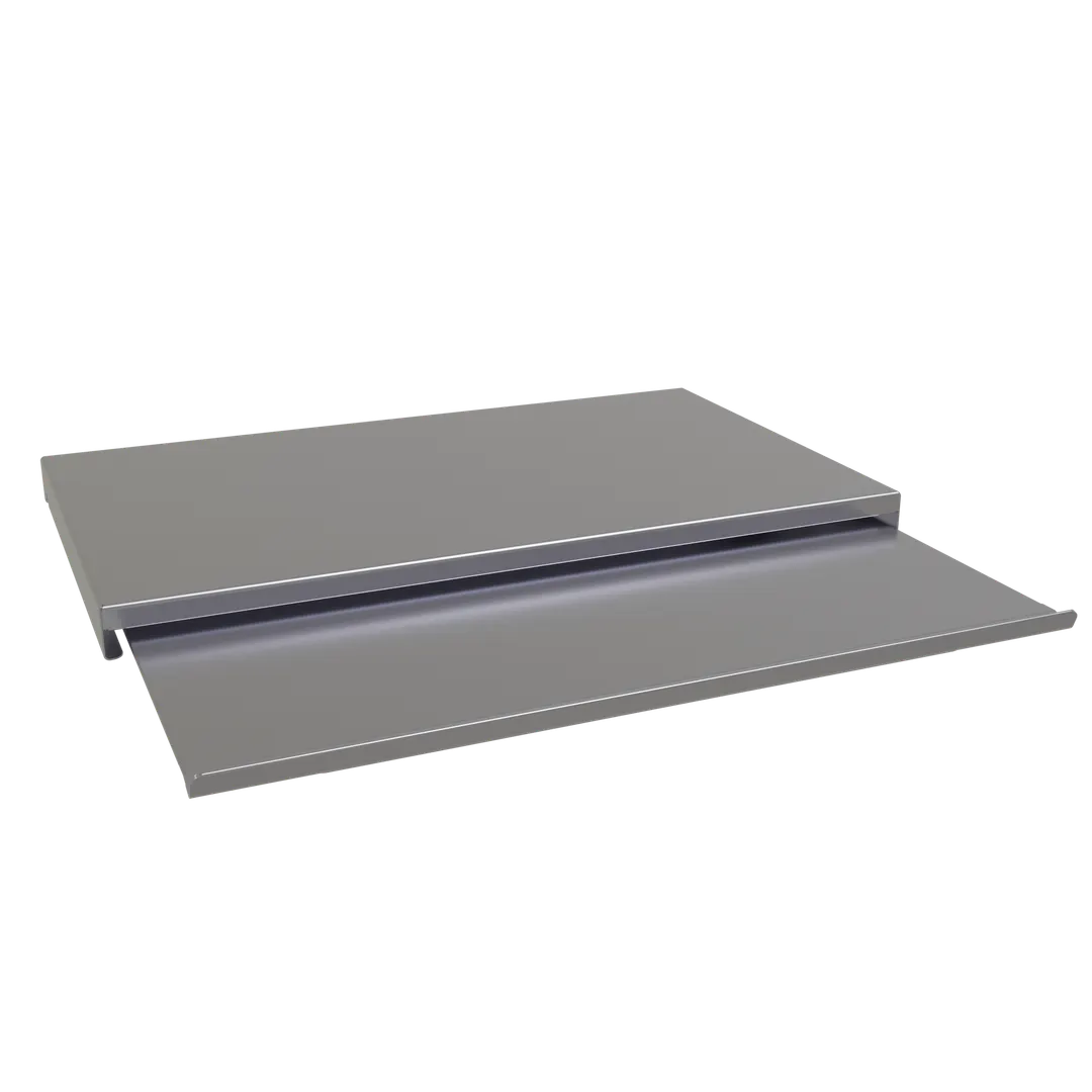 Glastender IBCB-18 Underbar Ice Bin Sliding Cover, 18" Wide Two-Piece S.Steel - Fits 24" Ice Bins
