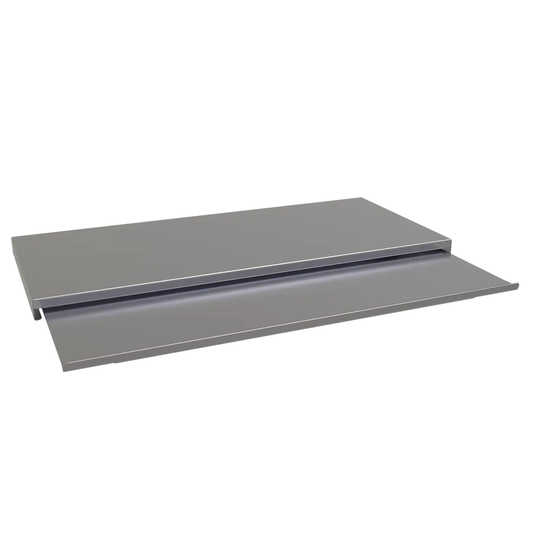 Glastender IBCB-24 Underbar Ice Bin Sliding Cover, 24" Two-Piece Stainless Steel - Fits 24" Ice Bins