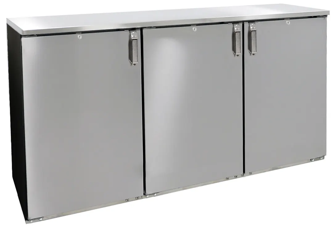 Glastender LPDS60 60" Three Section Low Profile Back Bar Dry Storage Cabinet