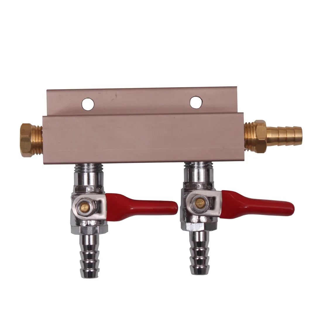 Glastender MAN2 Manifold Kit, 6 ft Red Gas Tubing per Unit with Clamps for Keg Coupler, Sold Per Karat