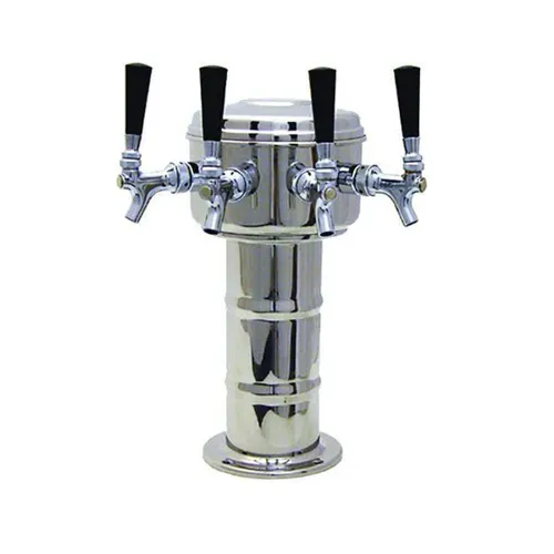 Glastender MMT-4-PBR Mini-Mushroom Draft Dispensing Tower, 4 Faucets