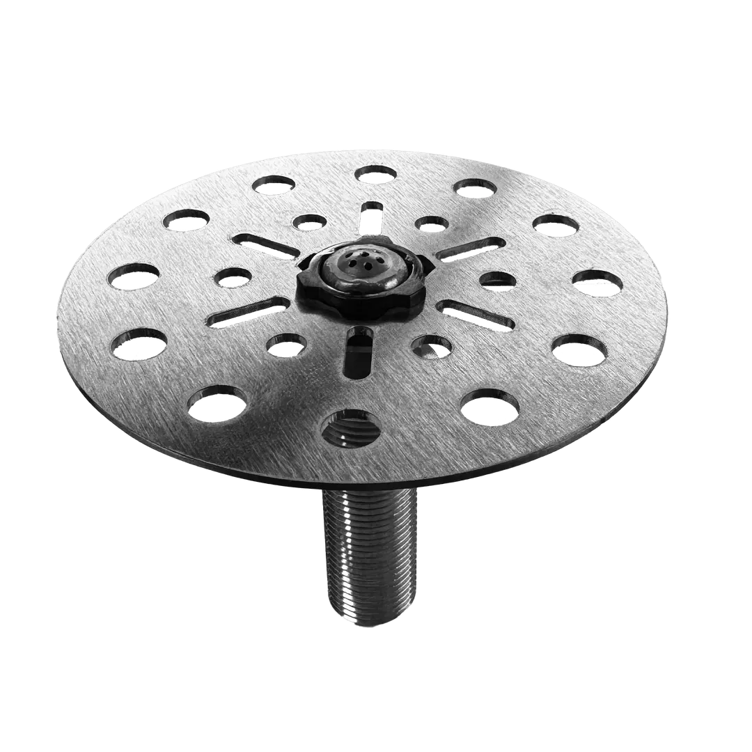 Glastender RF-4 Bar Glass Rinser Faucet with 4.5" Stainless Steel Plunger Plate