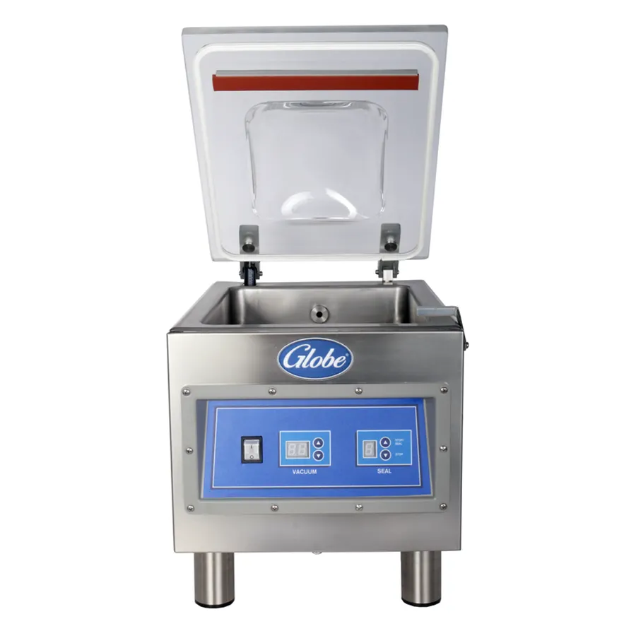 Globe GVP6 Countertop Chamber Vacuum Packaging Machine with 10-1/5"  Single Seal Bar 