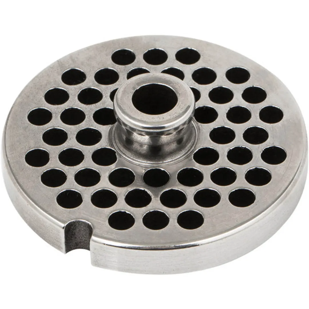 Globe L00439 1/4" Chopper Plate for CM12 Meat Chopper, 6mm Thickness, #12 Hub Type