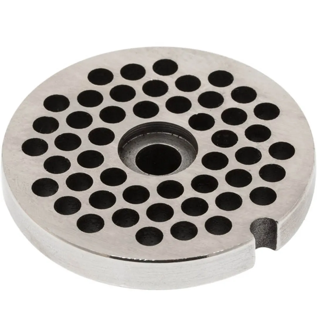 Globe L00439 1/4" Chopper Plate for CM12 Meat Chopper, 6mm Thickness, #12 Hub Type