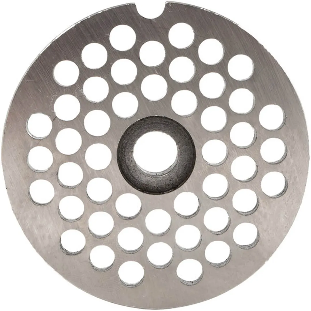 Globe L00439 1/4" Chopper Plate for CM12 Meat Chopper, 6mm Thickness, #12 Hub Type