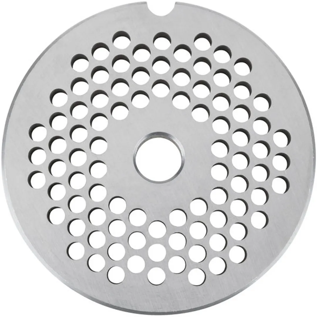 Globe L00668 5/32" Chopper Plate for CM12 Meat Chopper – 5/32" (4mm), #12 Hub, Stainless Steel, Cutting