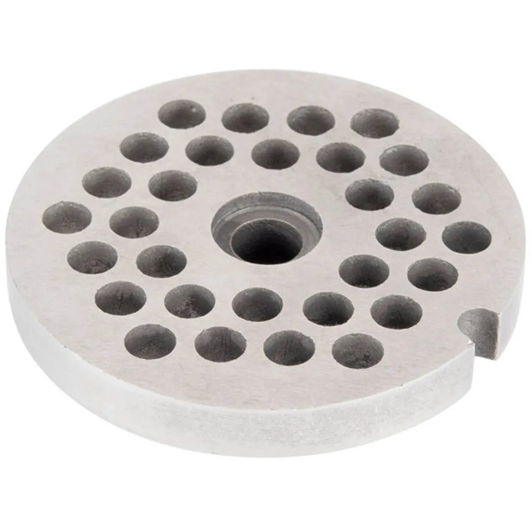 Globe L00672 - 5/16" (8mm) Chopper Plate for CM22 Meat Chopper, Hub Type #22, Precision Cutting Plate