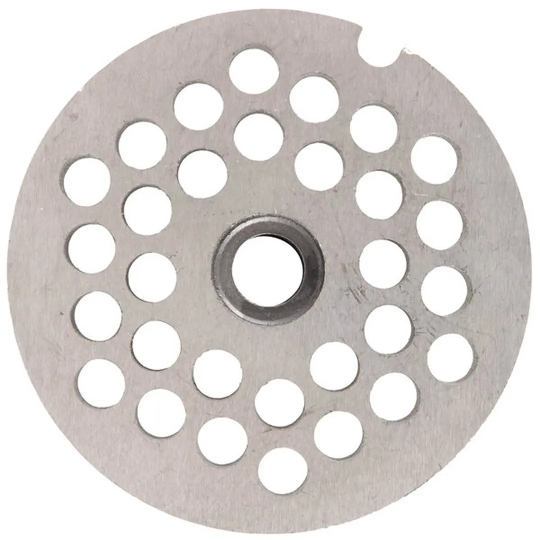 Globe L00672 - 5/16" (8mm) Chopper Plate for CM22 Meat Chopper, Hub Type #22, Precision Cutting Plate