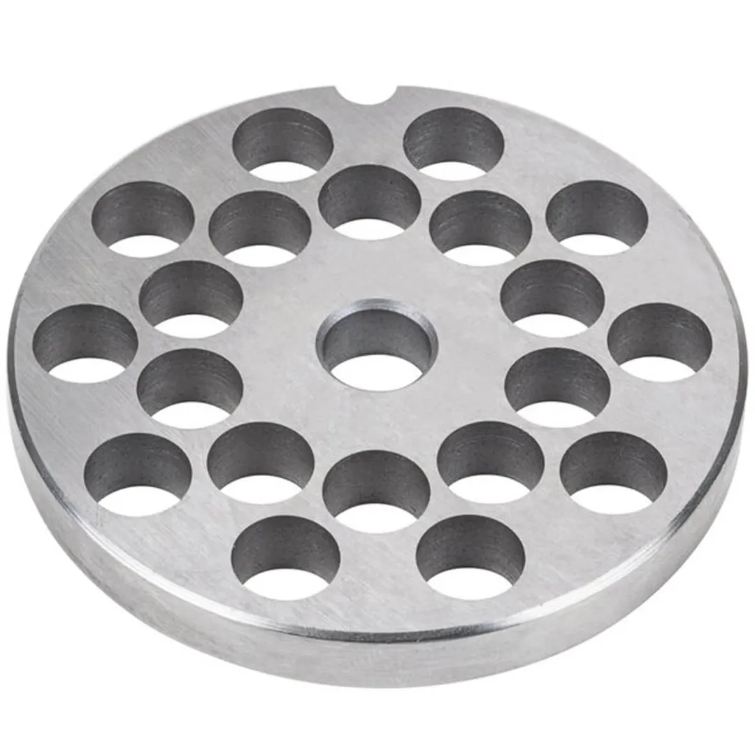 Globe L00773 3/8" Chopper Plate for CM12 Meat Grinder, 3/8" Size, #12 Hub, Stainless Steel, Precision Cutting