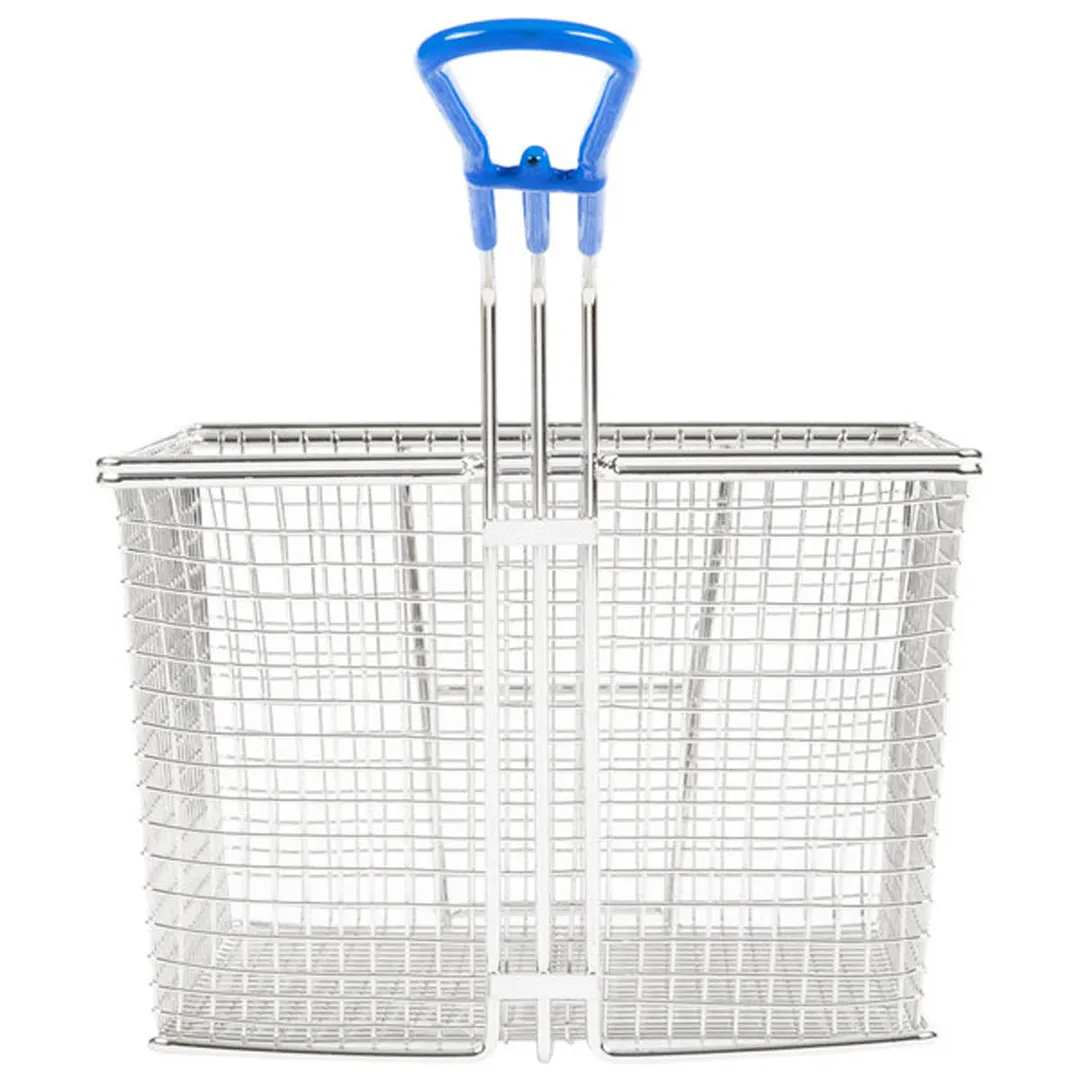 Globe LGBASKET1632 Full-Size Fryer Basket w/ Coated Handle & Front Hook, 7 3/4" x 8 1/2" x 6"