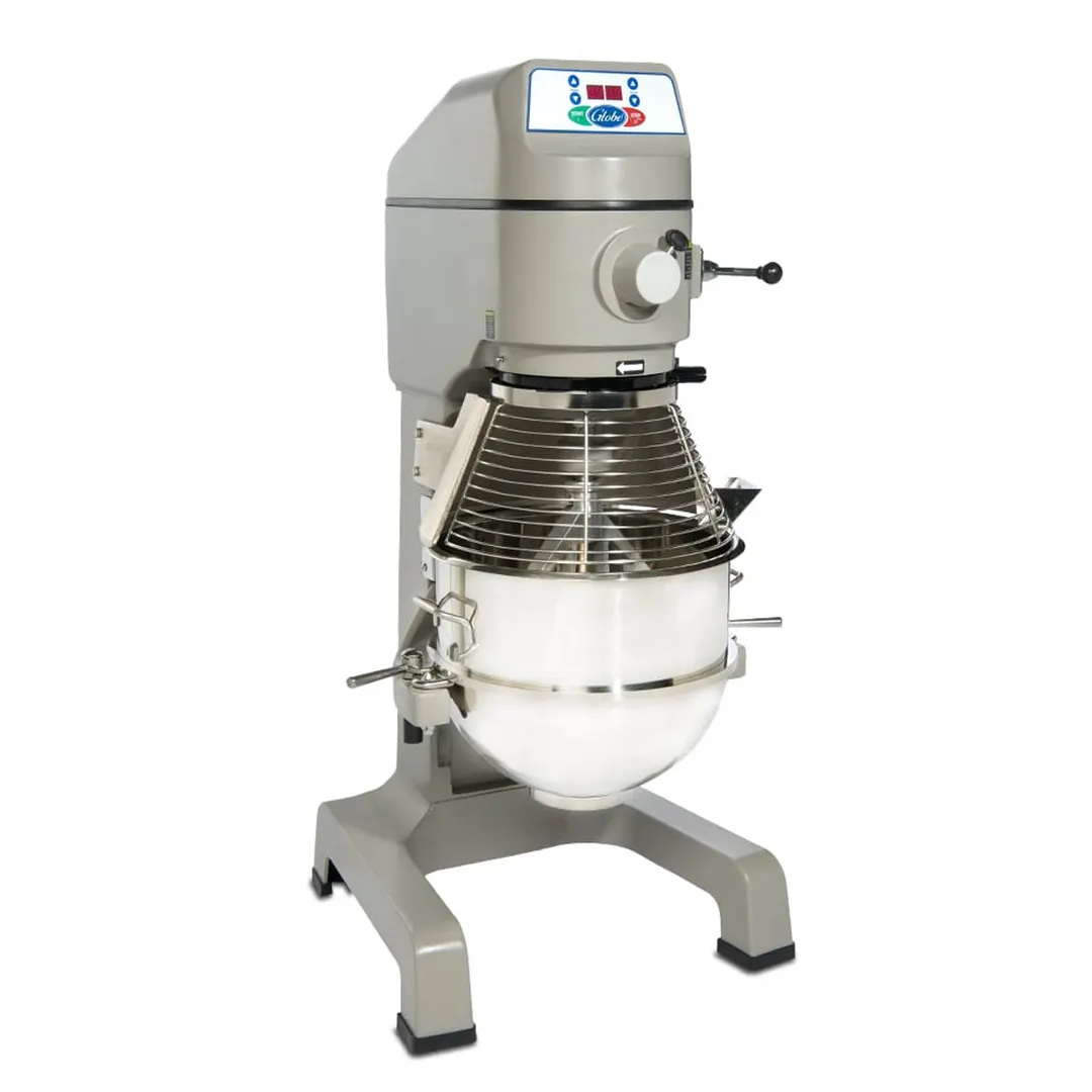 Globe SP30 30 qt Planetary Floor Mixer with Timer, 1 HP, 3-Speed, #12 Hub